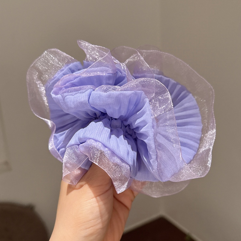 Women's Elegant Fabric Banquet Elastic Hair Band Solid Color