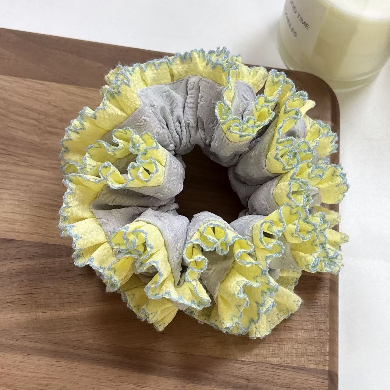 Women's Plump Ruffle Hair Ties Sweet Pleated Plastic Daily Headwear