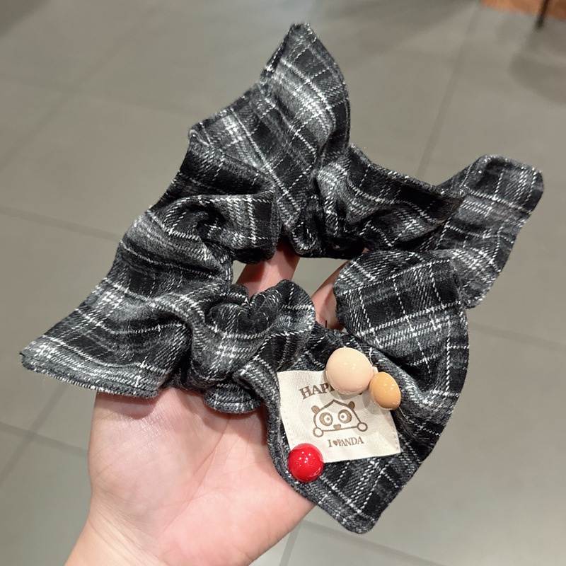 Women's Elegant Cloth Scarf Bowknot Hair Bands Geometric Pattern