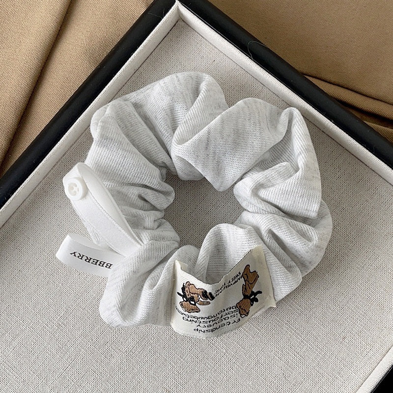 Women's Sweet Cloth Hair Tie for Holiday Street Solid Color Leopard