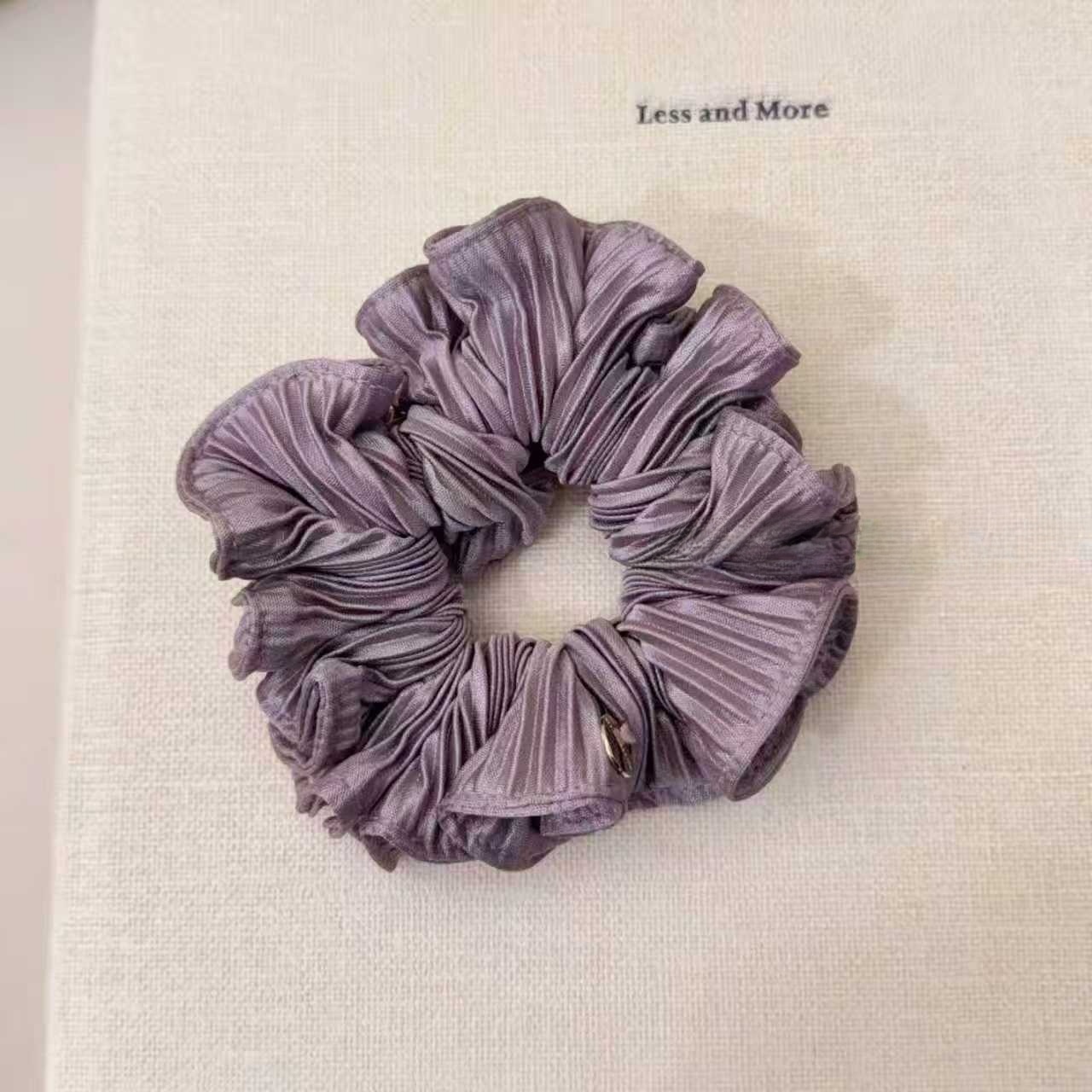 Women's Soft Cloth Hair Tie For Comfortable Daily Styling Solid Pink