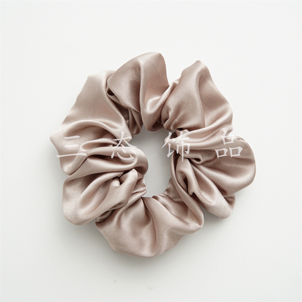 Women's Simple Handmade Cloth Hair Tie Spring Daily Solid Color