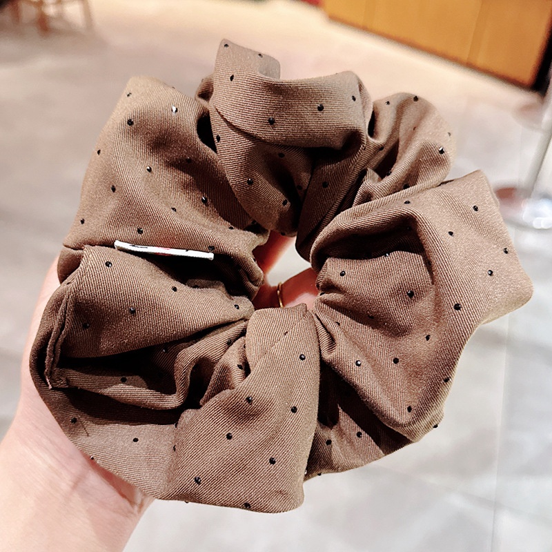 Women's Elegant Fabric Banquet Elastic Hair Band Solid Color