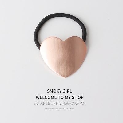 Women's Minimalist Metal Hair Ties Geometric Hollow Alloy Ponytail Holder