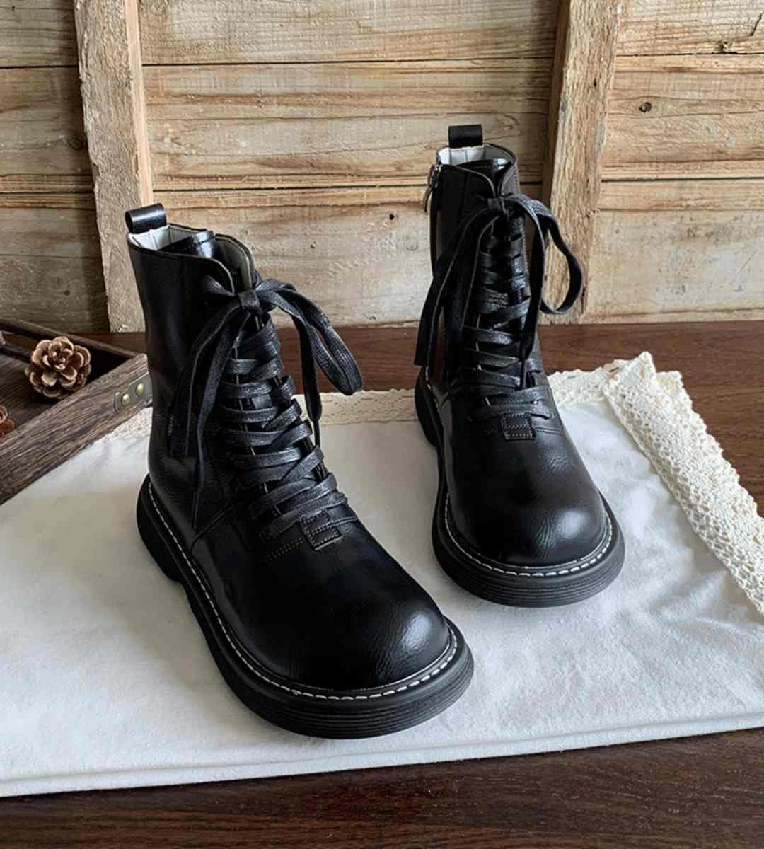 Autumn Casual Sneakers Leather Fashion Lightweight Sports