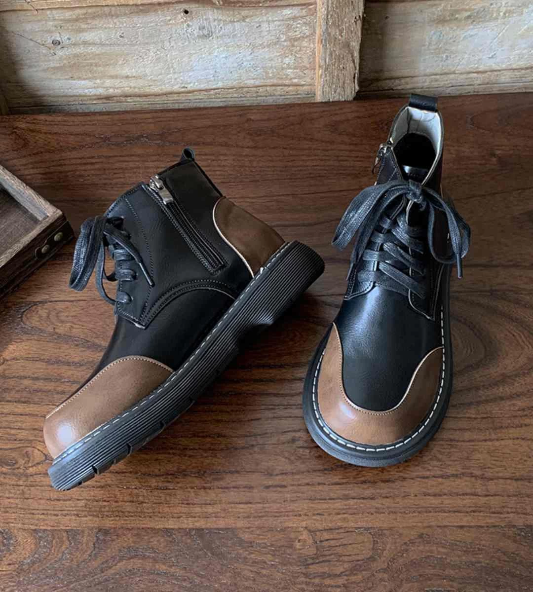 Winter Boots Leather Casual Outdoor Footwear