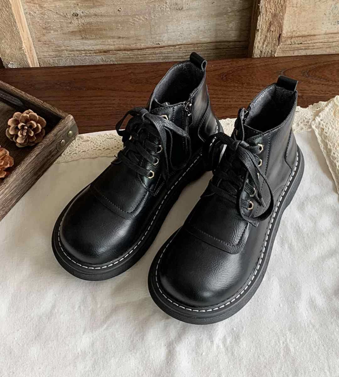 Spring Sneakers Leather Casual Sports Footwear