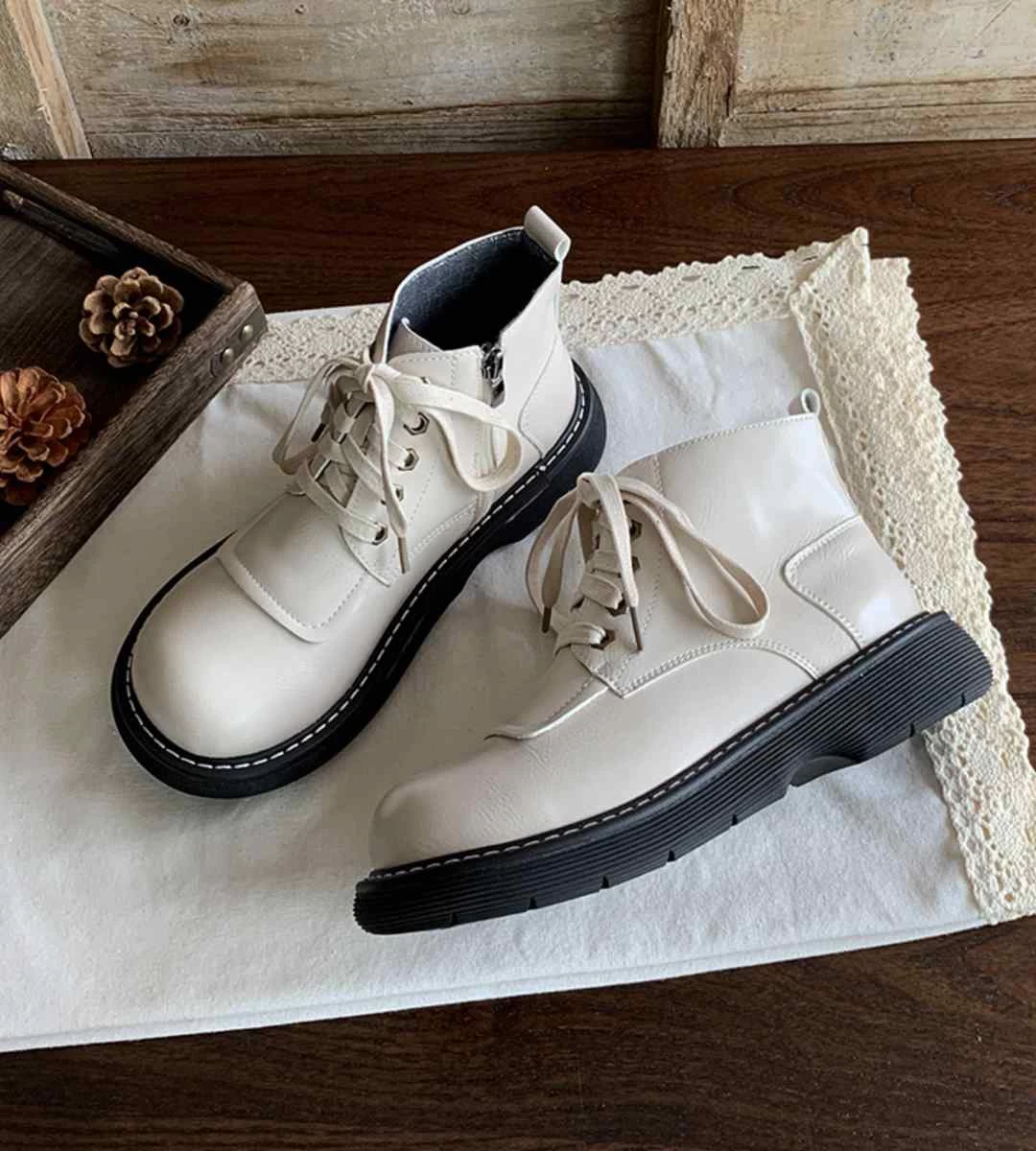 Spring Sneakers Leather Casual Sports Footwear