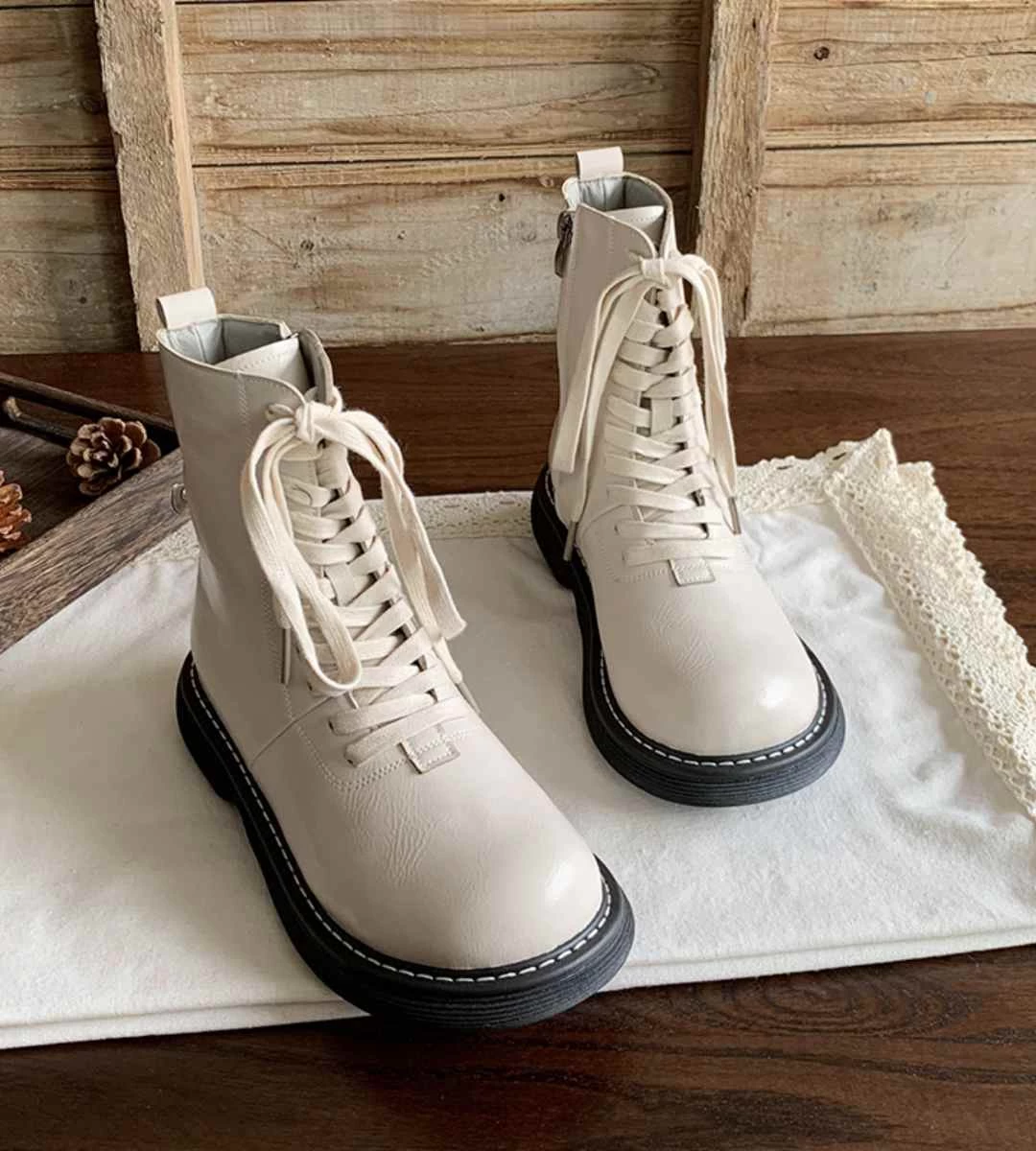 Autumn Casual Sneakers Leather Fashion Lightweight Sports