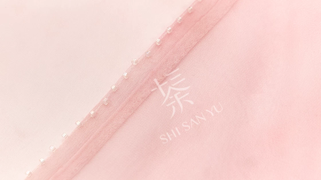 Women Modern Daily Hanfu Set Peach Floral Embroidered 2-Piece | HANFUBAO