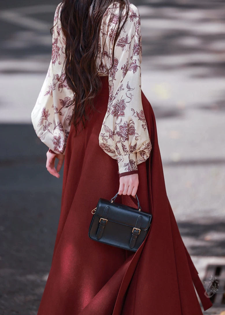 Women Modern 3-Piece Hanfu Set in Tencel Blend | HANFUBAO