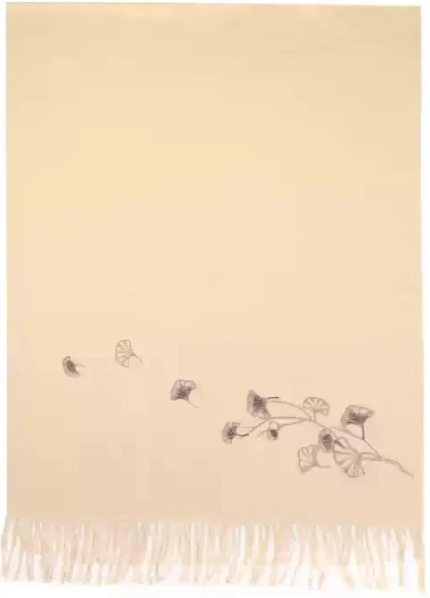 Unisex Modern Daily Hanfu Scarf 5-Color Ginkgo Print | HANFUBAO