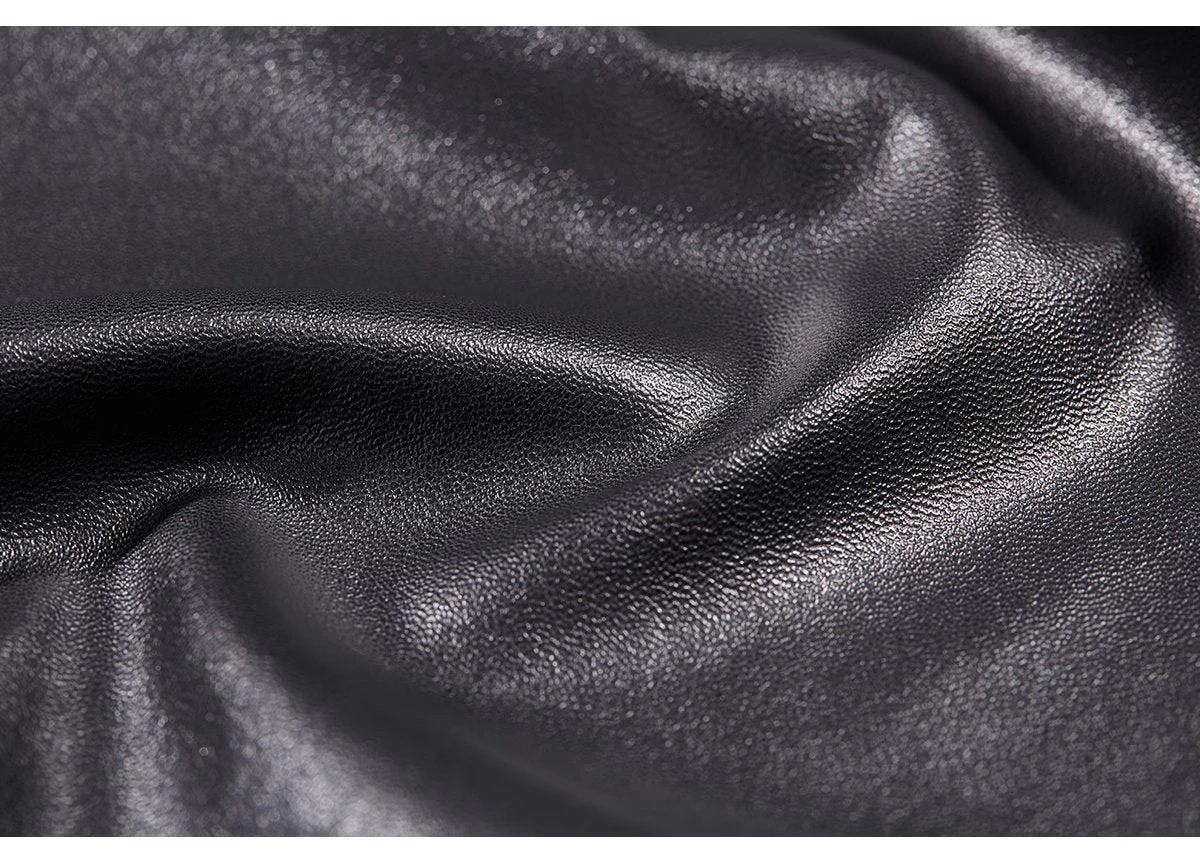 Women’s Modern 3-Piece Faux Leather Daily Hanfu Set Midnight Ink | HANFUBAO