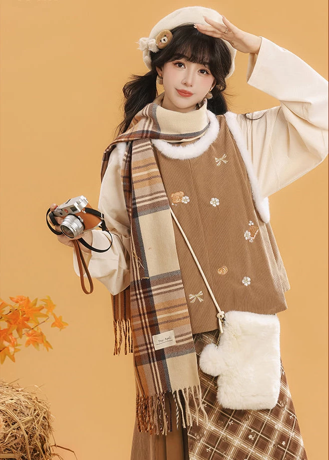 Women’s Modern Daily Hanfu 5-Piece Set, Embroidered Dream Island | HANFUBAO