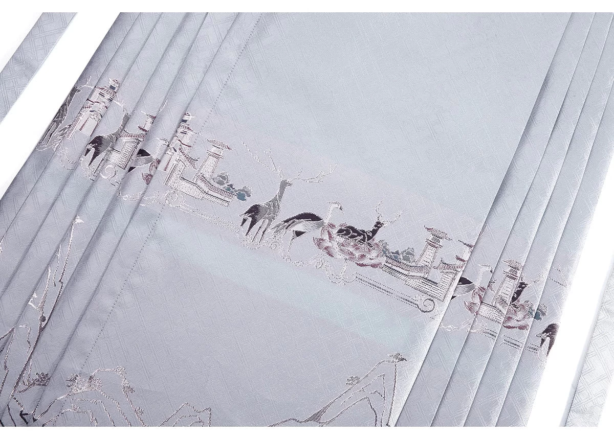 Women Modern Ma Mian Skirt Deer Lotus Embroidery Daily Hanfu| HANFUBAO