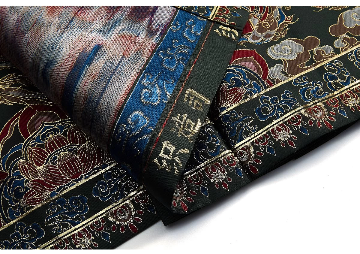 Women Modern Hanfu Satin Ma Mian Skirt Phoenix Red Embroidered | HANFUBAO