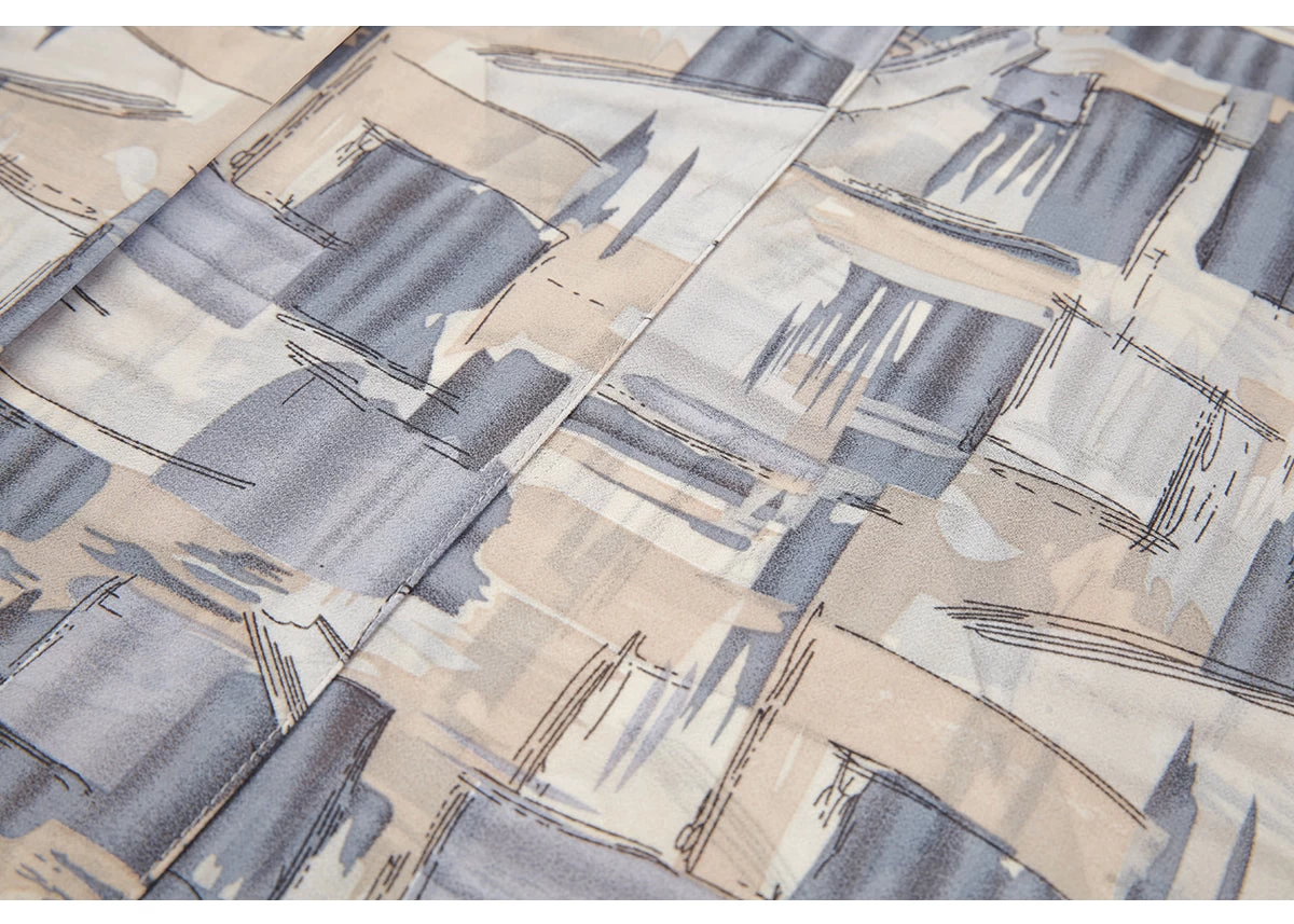 Women Modern Hanfu Cotton-Linen Set Modern Blue/Beige | HANFUBAO