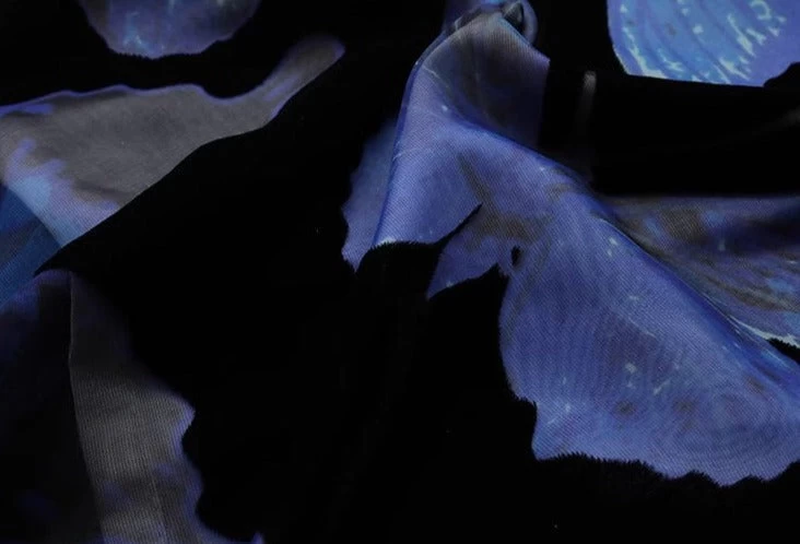 Women Velvet Qipao Dress High Slit Daily Hanfu Plus Size | HANFUBAO