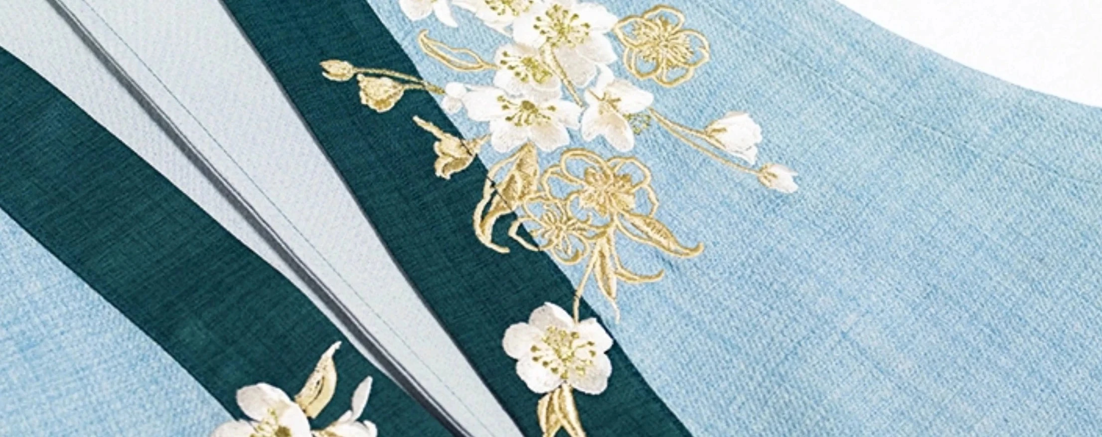 Women Modern Daily Hanfu 4-Piece Set Pear Blossom Print| HANFUBAO