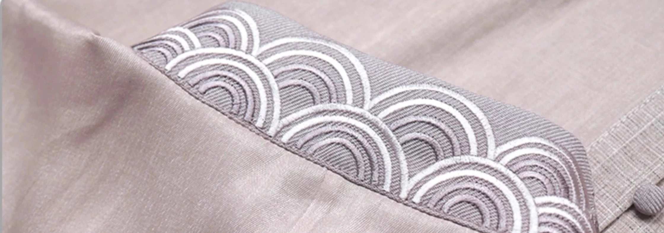 Women's Modern Daily Hanfu One-Piece Dress, Coastal Tide Print, Silk Blend | HANFUBAO