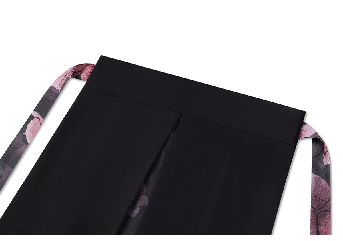 Women's Modern Black Daily Hanfu 3-Piece Set| HANFUBAO