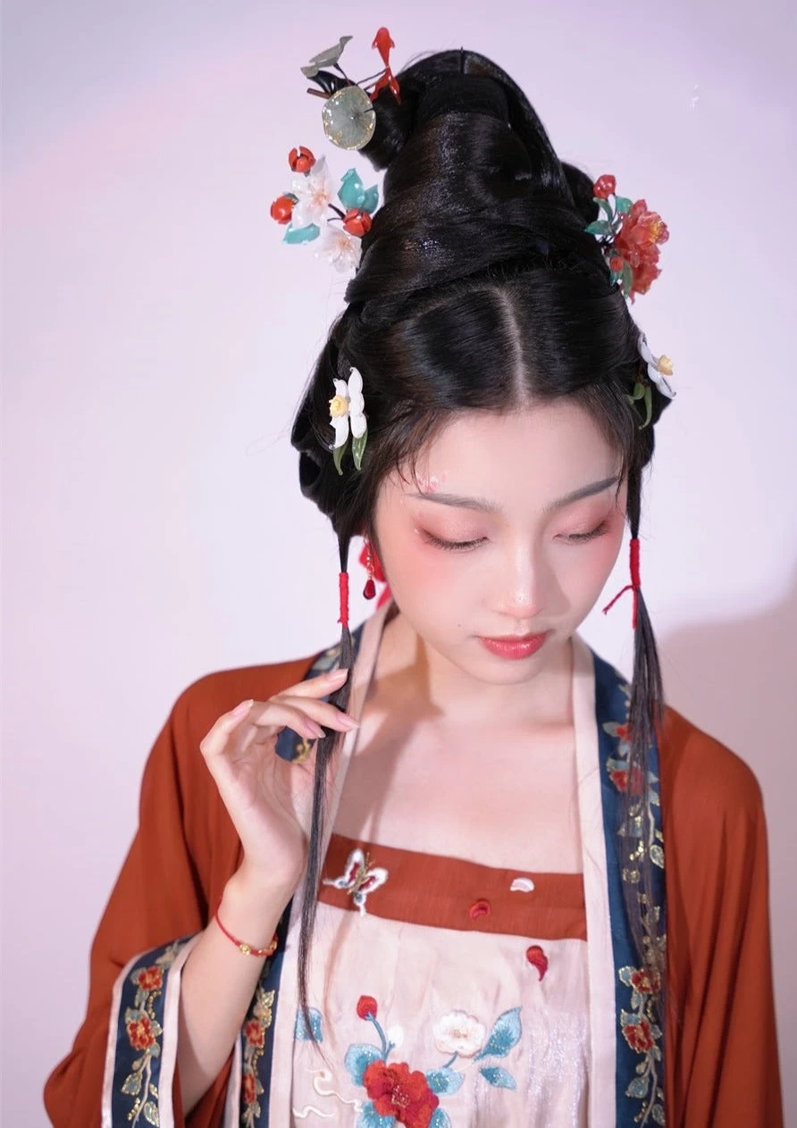 Women Bamboo & Shrinky Dinks Hanfu Hairpin Red Koi Pattern | HANFUBAO