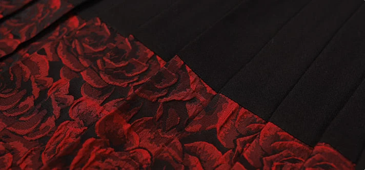 Women's 3-Piece Modern Crimson Hanfu Set, Viscose-Poly Daily Wear| HANFUBAO