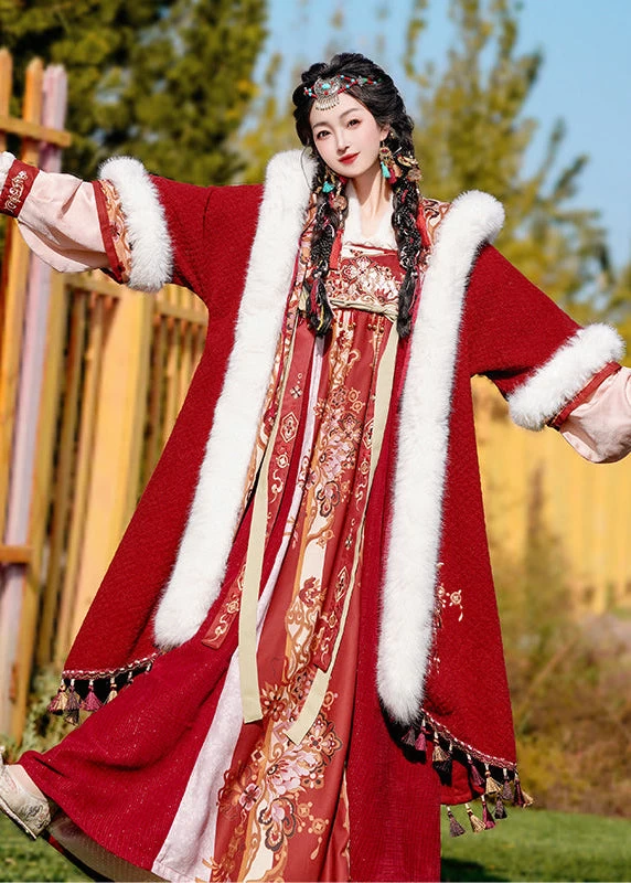Unisex 3-Piece Fortune God Daily Hanfu Plus Size  Set | HANFUBAO