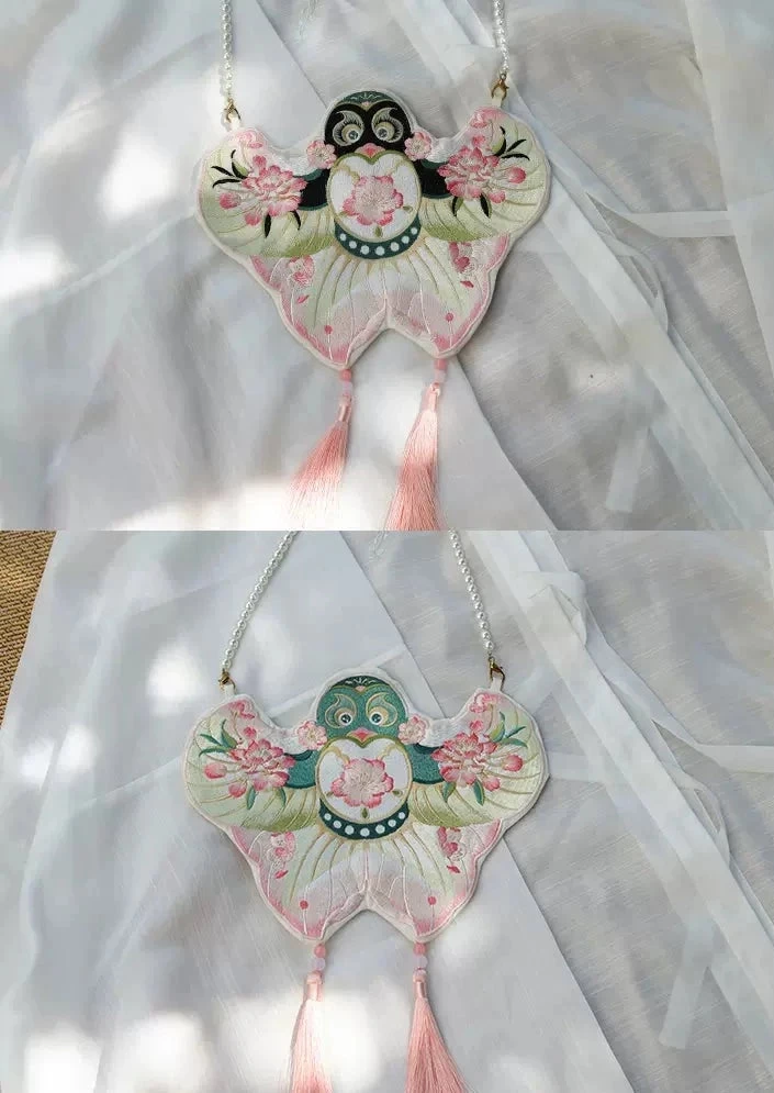 Women’s  Purse Swallow Kite Double-Sided Embroidery 24x19cm | HANFUBAO