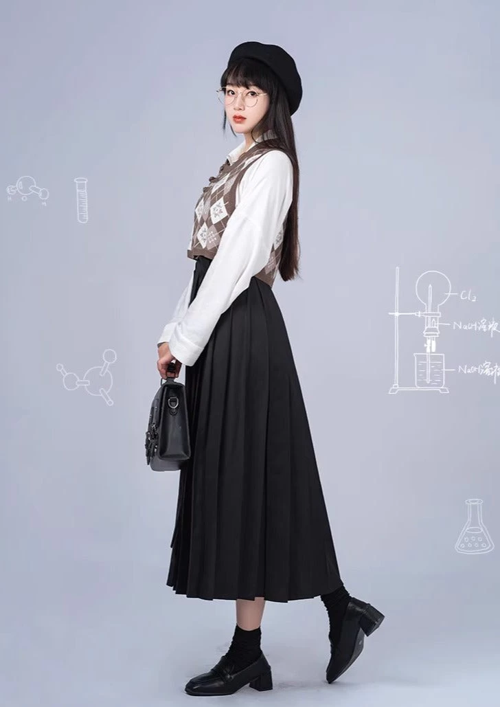 Women's Modern 3-Piece Hanfu Set  Blend Daily Wear | HANFUBAO