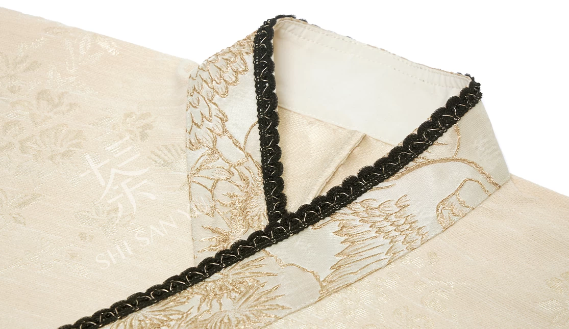 Women 3-Piece New Year Daily Hanfu Set Ink Pine Print | HANFUBAO