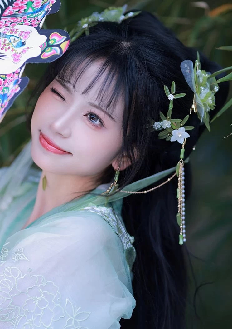 Unisex Bamboo Rain 2pcs Hanfu Hair Clips Set | HANFUBAO