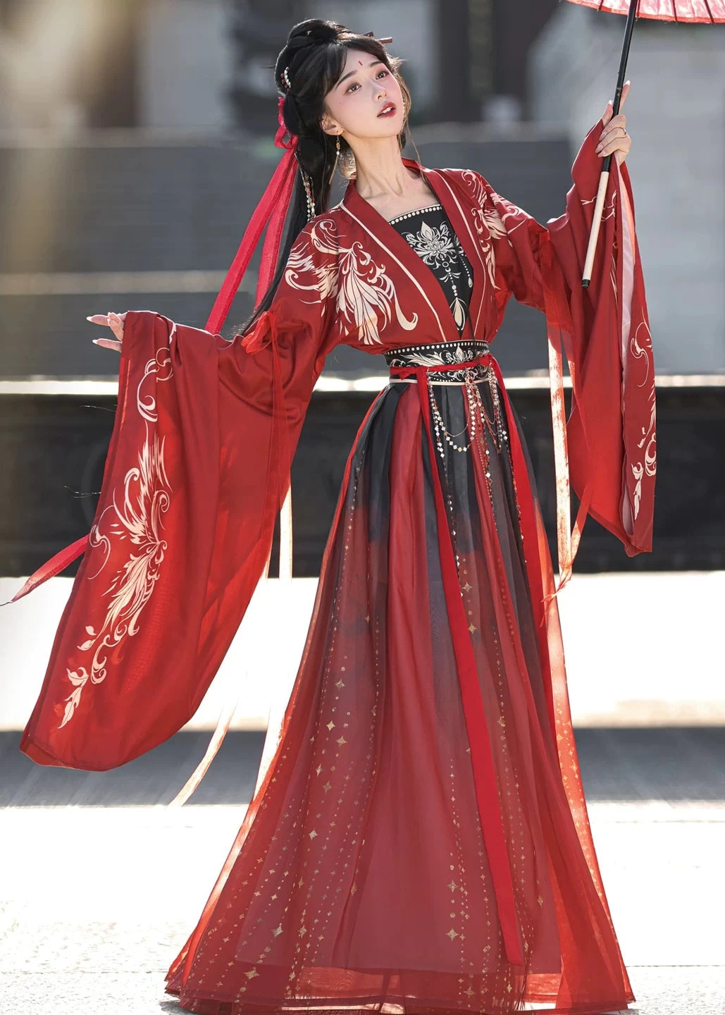 Women’s Daily Hanfu 3-Piece Set, Fall Serenity Qingqiu,  Plus Size | HANFUBAO