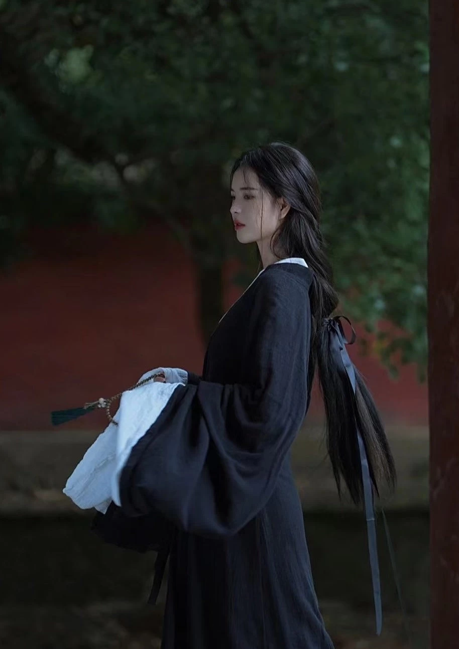 Women's Han Dynasty Linen Daily Hanfu Two-Piece Set Plus Size | HANFUBAO