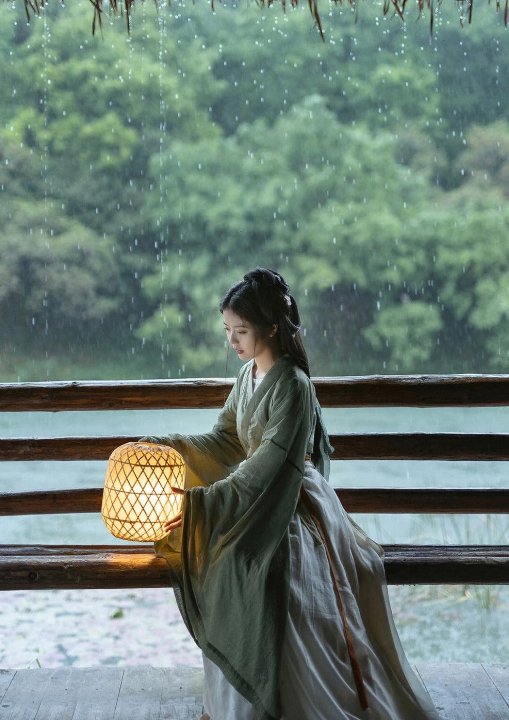 Women 4-Piece Chiffon Hanfu Set for Daily Wear, Plus Size| HANFUBAO