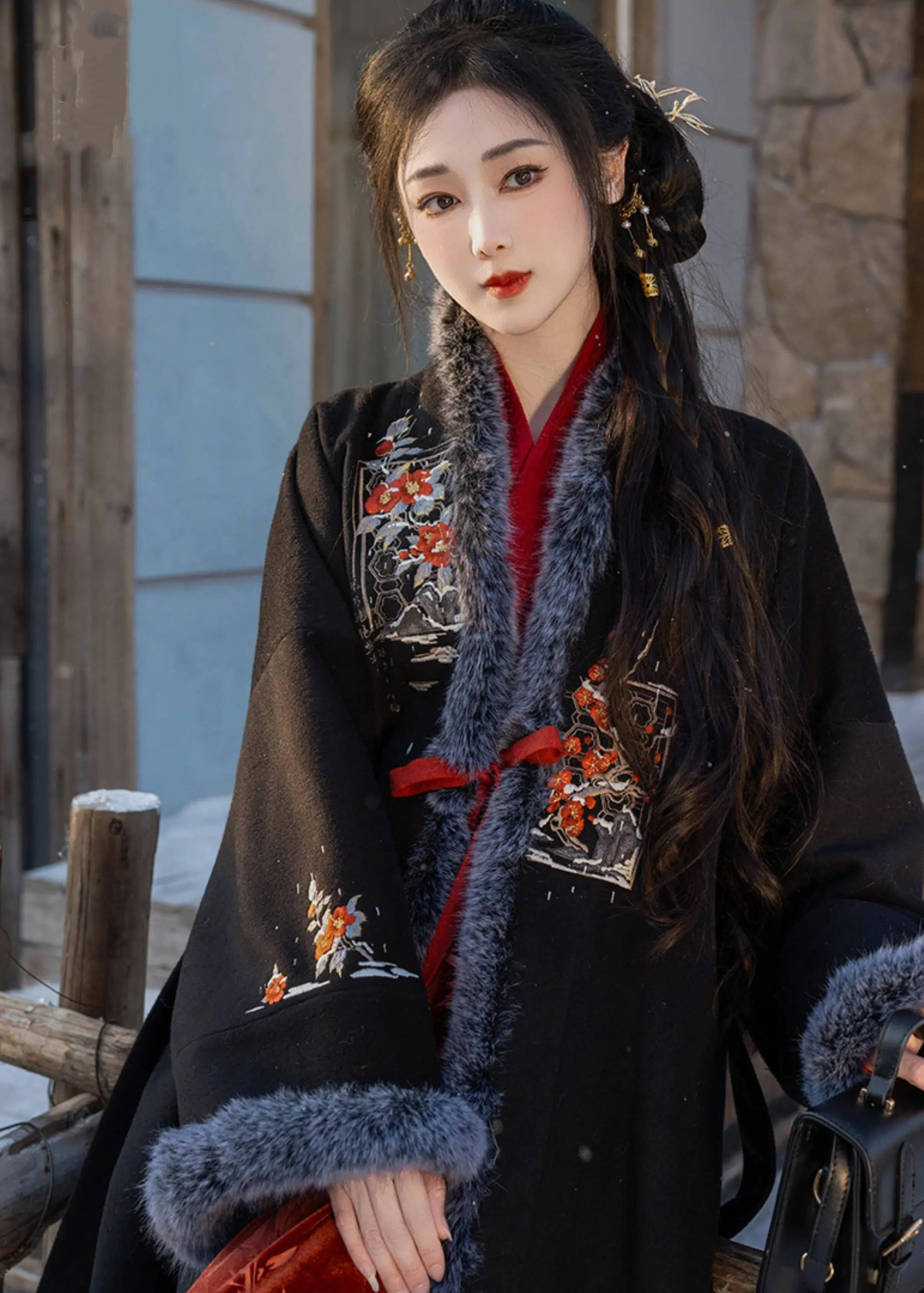 Women Modern Daily Hanfu 3-Piece  Set Snow White | HANFUBAO