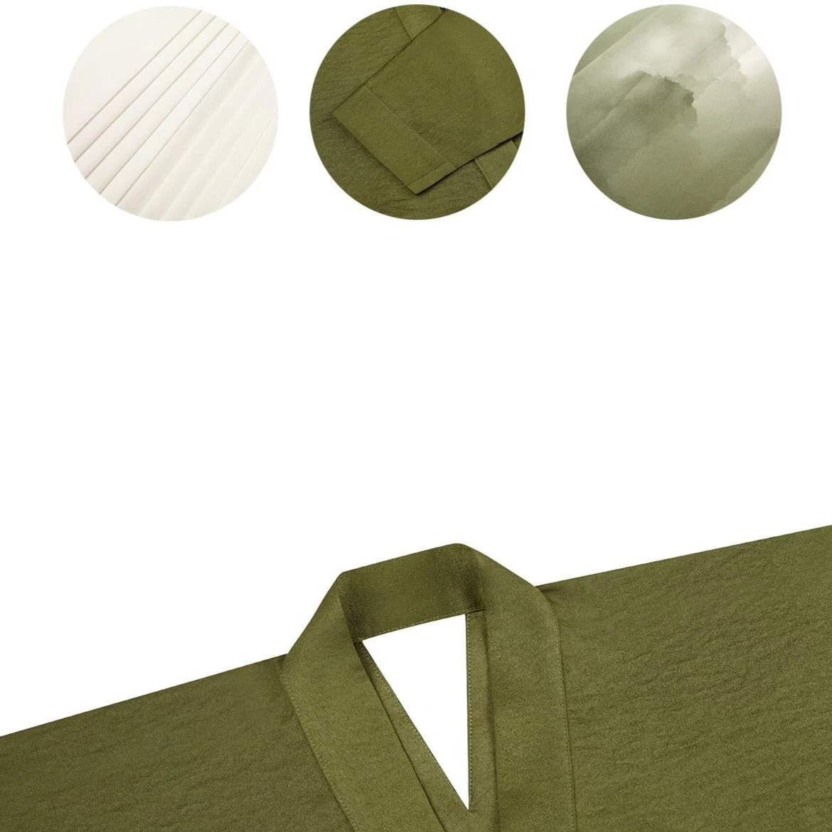 Women’s Modern Green Tea Daily Hanfu Set (Top Skirt Scarf) | HANFUBAO