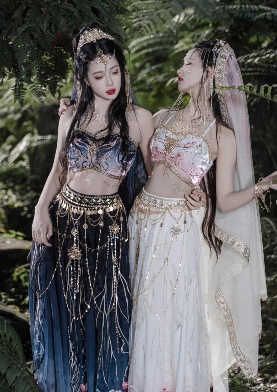 Women Modern Hanfu Set Moonlight Elf Dunhuang Embroidery蝶骨| HANFUBAO