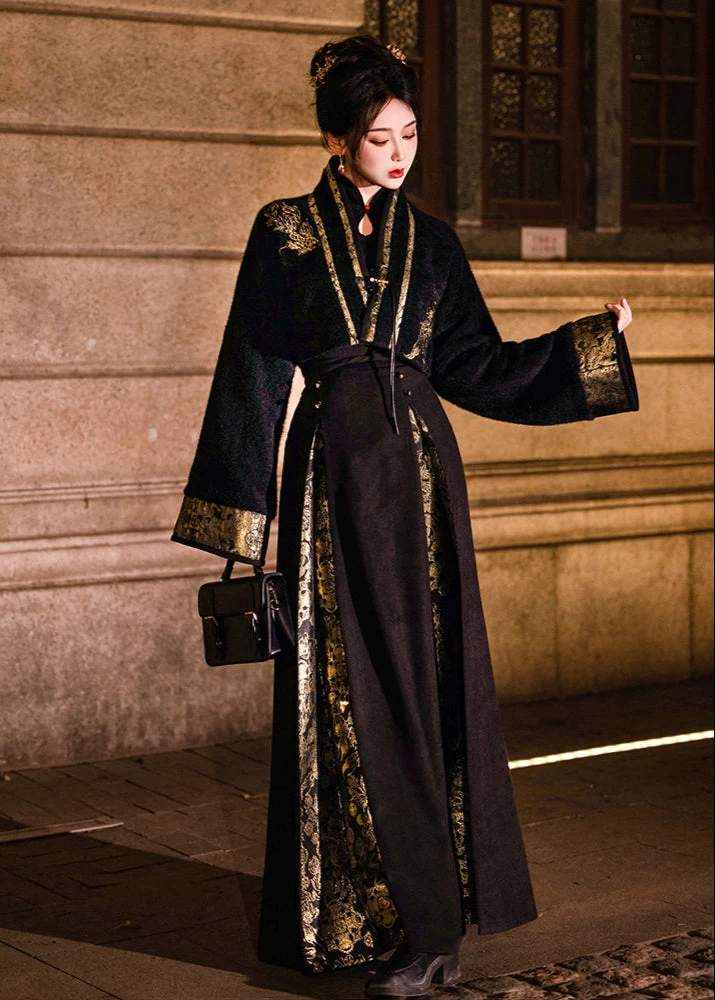 Elysian | Women  Modern Hanfu Set Floral Patterns M/L/XL