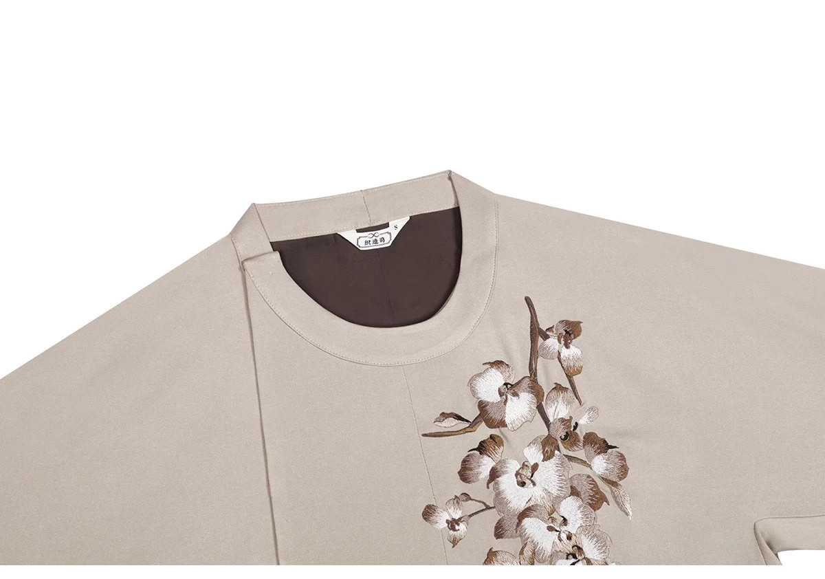 Women Modern Hanfu 4-Piece Ma Mian Skirt Set Champagne/White Daily Wear | HANFUBAO