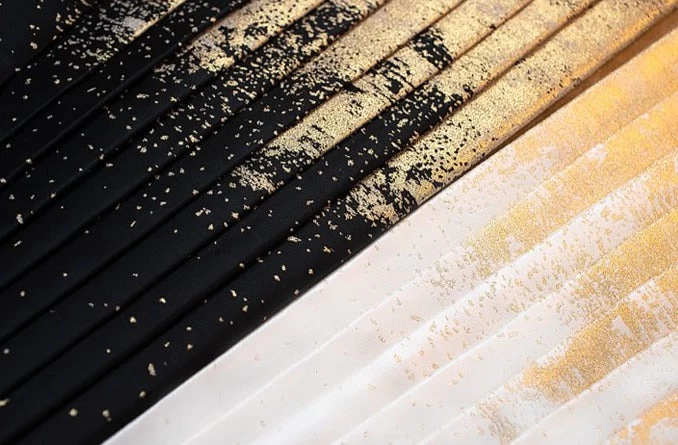 Women Modern Hanfu Ma Mian Skirt Gold/Silver | HANFUBAO  Daily Wear