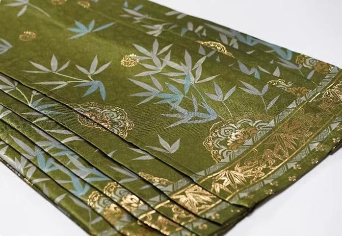 Women’s Daily Hanfu Ma Mian Skirt Set Bamboo Embroidery Plus Size | HANFUBAO