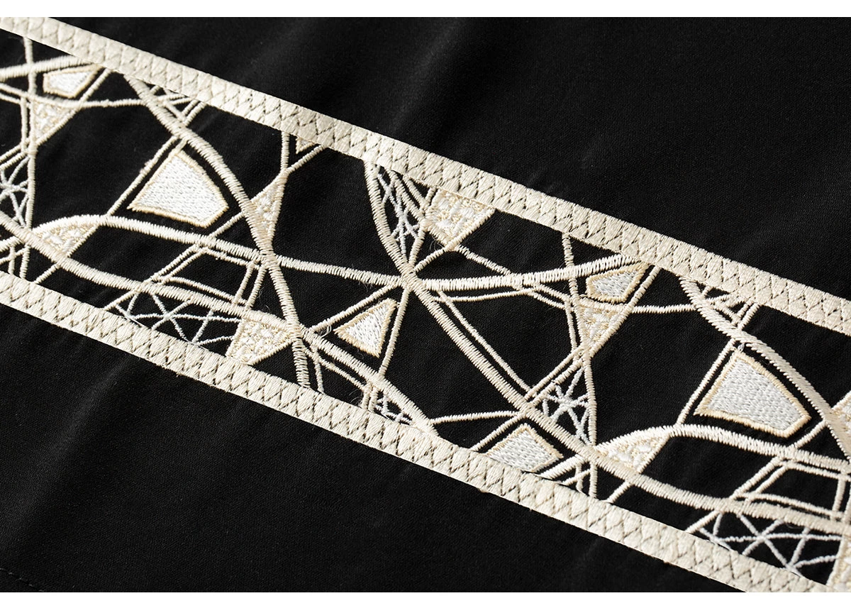 Women Modern Black Daily Hanfu Set Skirt+Top+Coverup | HANFUBAO