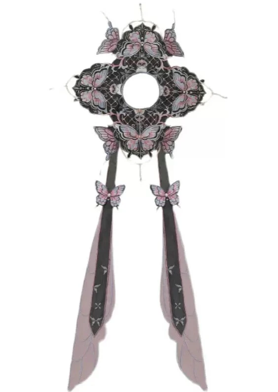 Unisex Hanfu Embroidered Butterfly Cloud Collar in  | HANFUBAO