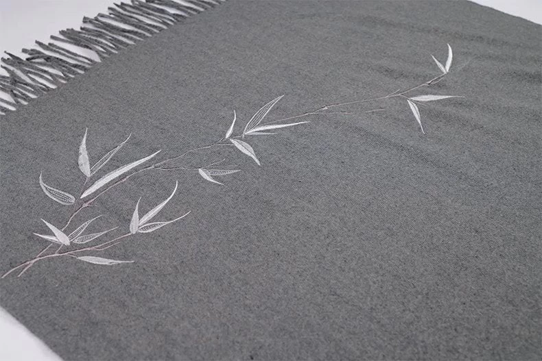 Unisex Modern Daily Hanfu Scarf 5-Color Ginkgo Print | HANFUBAO