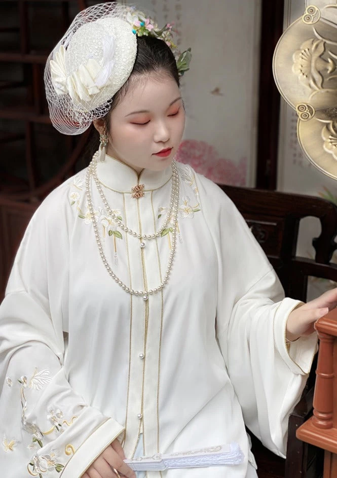 Women’s Plus Size Daily Hanfu Shirt 3 Colors Embroidered| HANFUBAO