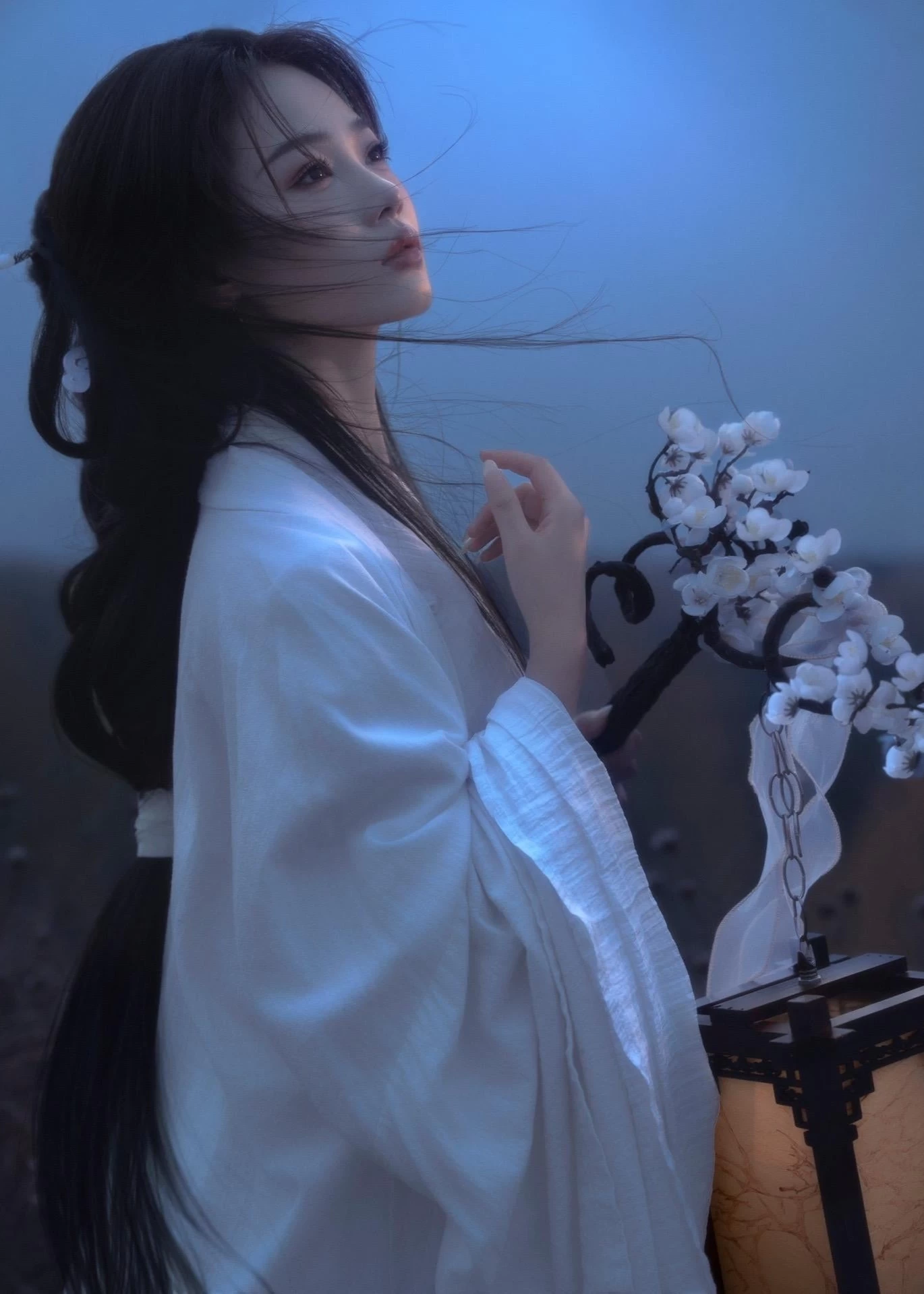 Women Han Dynasty Linen Daily Hanfu Two-Piece Set Plus Size | HANFUBAO