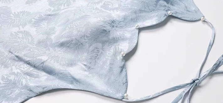 Women Modern Artificial Silk-Cotton Hanfu Set Underglaze Red | HANFUBAO