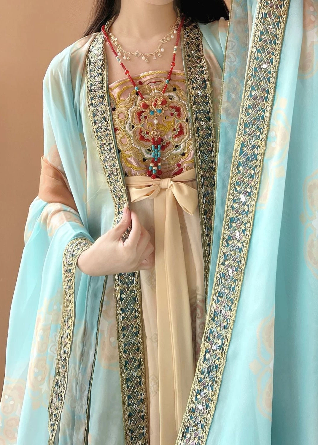 Women's Plus Size Chiffon 3-Piece Hanfu Set for Daily Wear | HANFUBAO