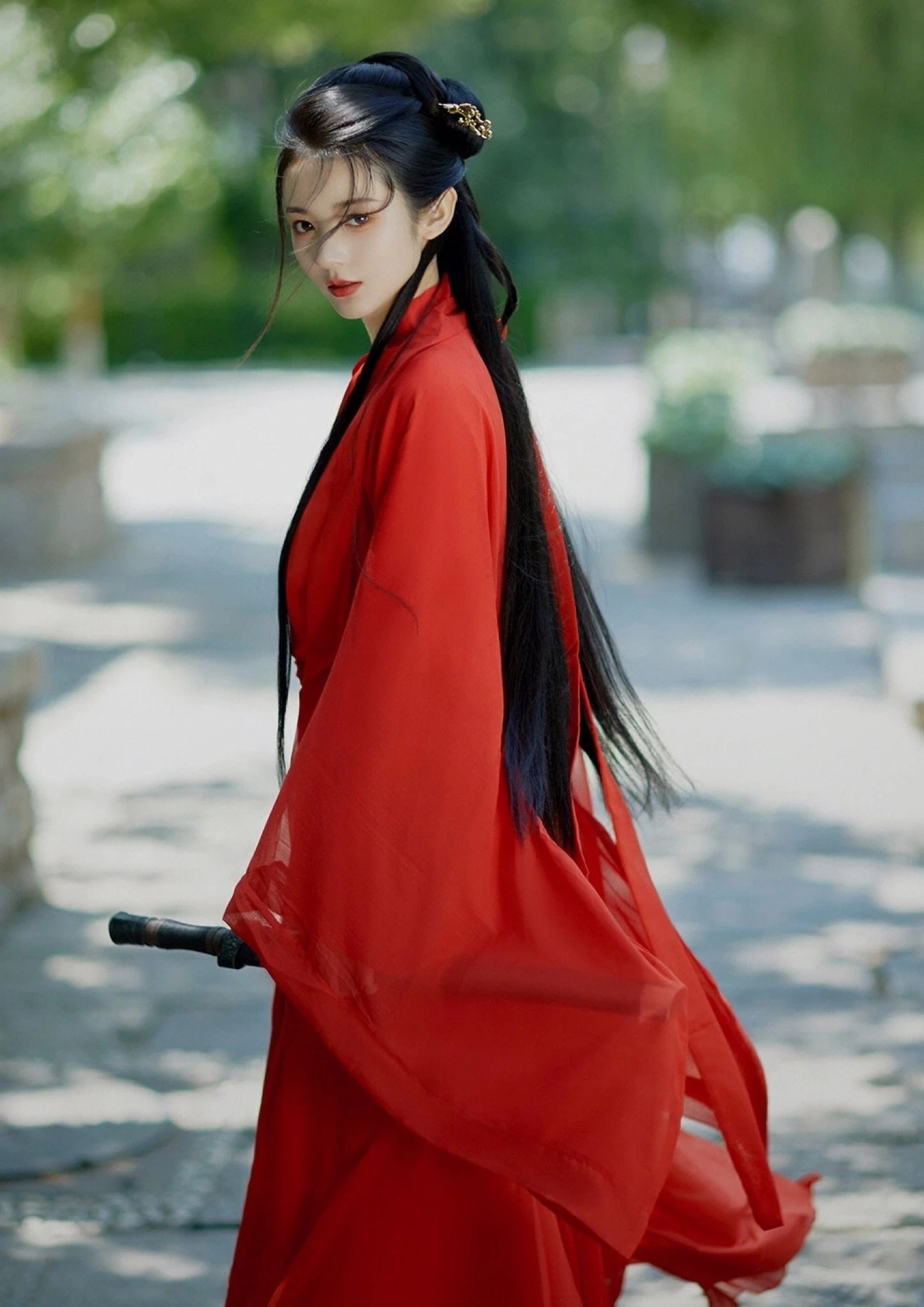 Women's Daily Chiffon Hanfu Two-Piece 7 Colors Plus Size | HANFUBAO